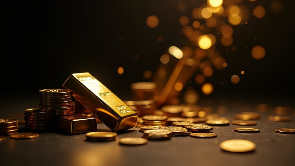 gold falls to one month low